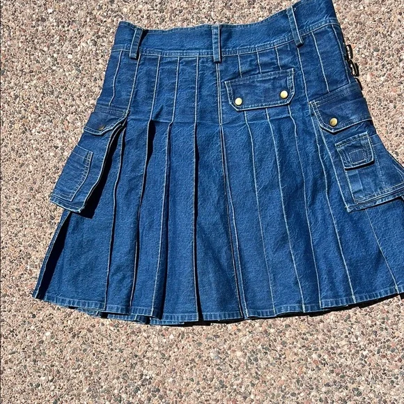 Utility Kilt for Men or Women in Denim 36/12 - Picture 5 of 7